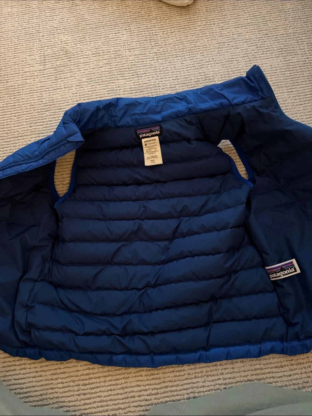 Patagonia boy’s large (12) Puffer Vest in Blue